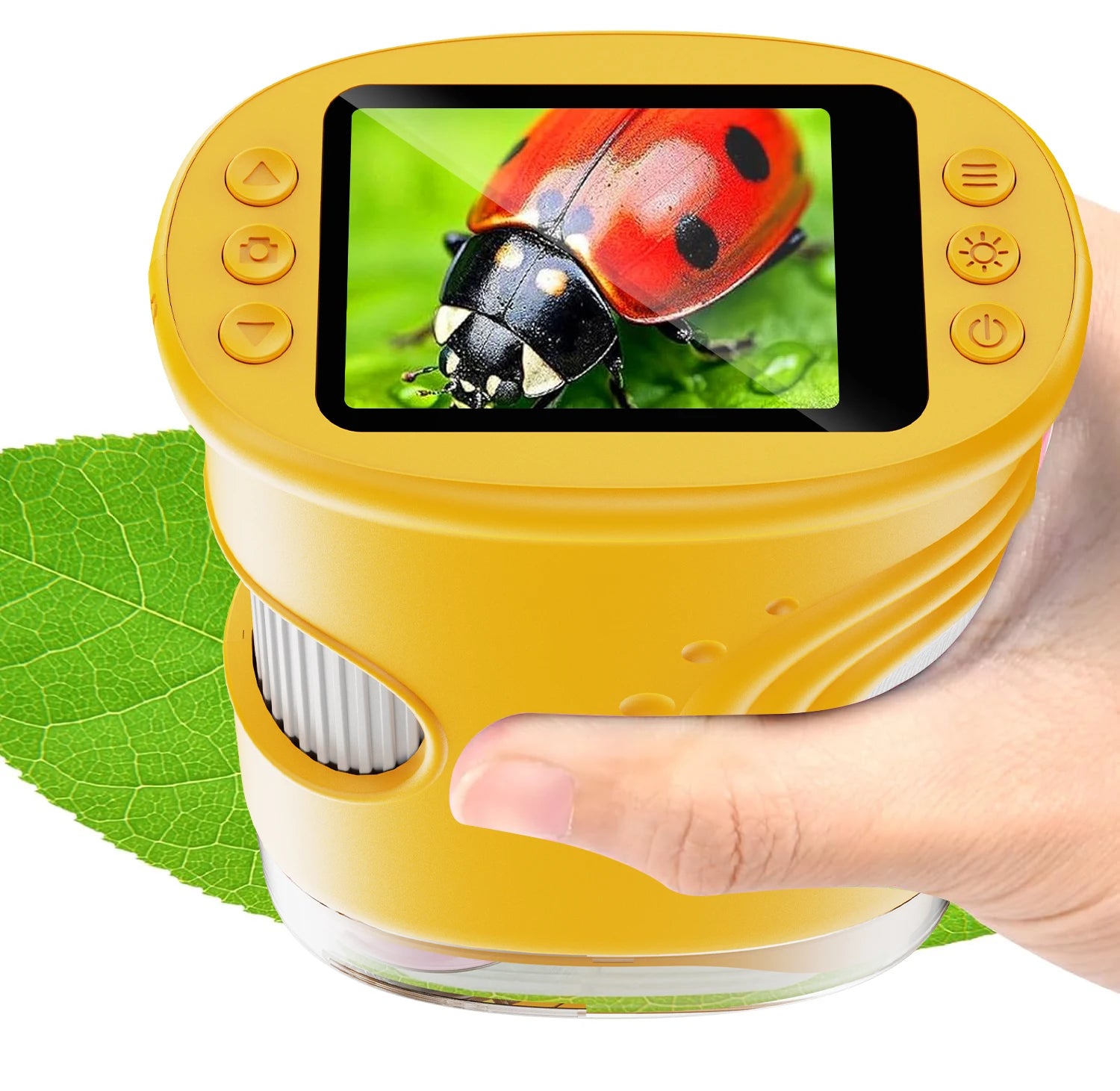 1000X Handheld Microscope for Kids 2.0" Screen Rechargeable