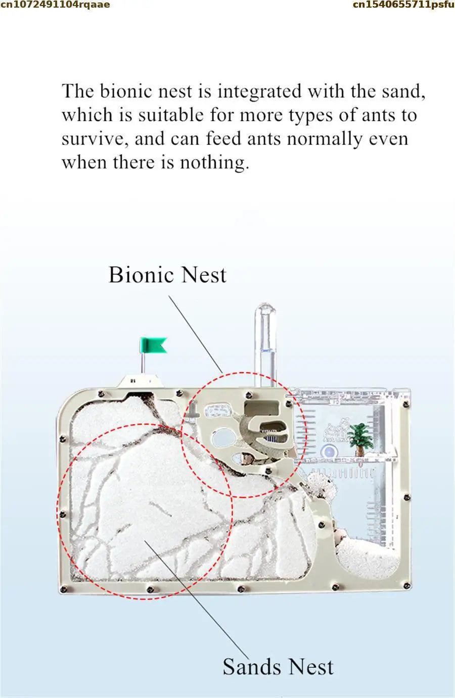 Acrylic Ant Castle Habitat for Children Educational Science Toy Insect Ant Farm Villa No Sand Included 2 Types