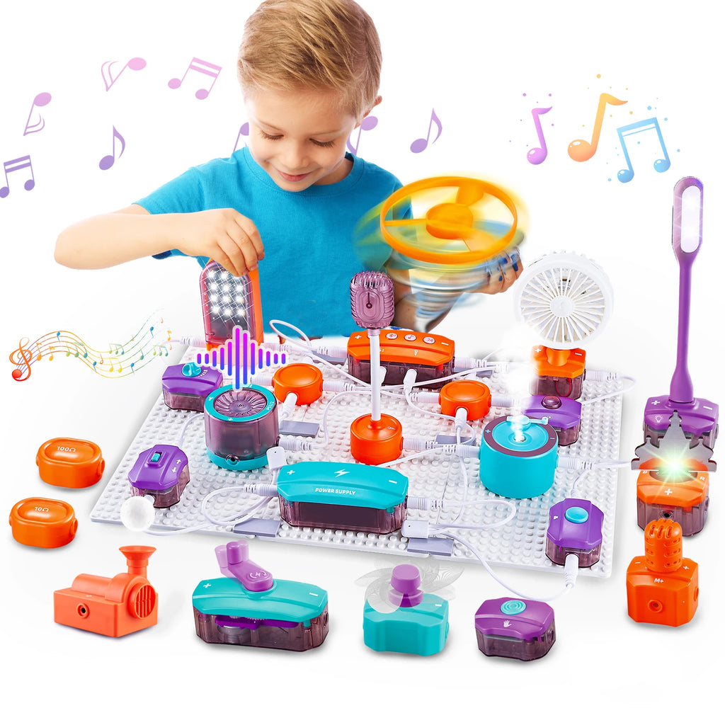 VATOS Science Circuit for Kids DIY Electronics Exploration Kit 150+ Project Physics Experiment Circuit Board