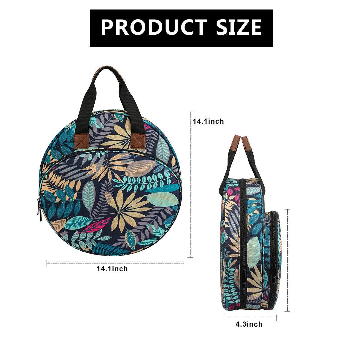 Embroidery Project Bag Embroidery Supplies Storage Carrying Tote Case with Multiple Pockets for Floss Hoops Thread Stitch Tools