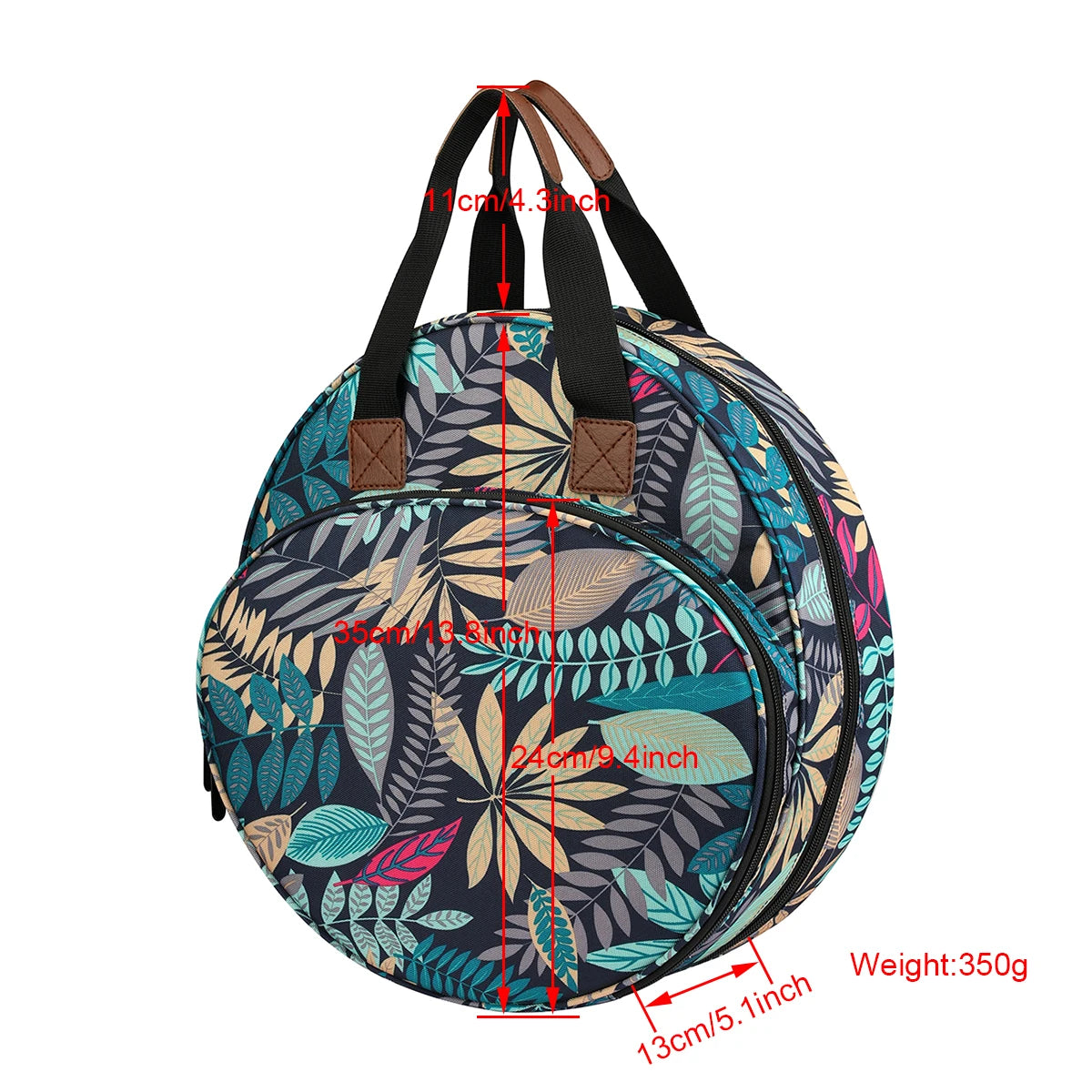 Embroidery Project Bag Embroidery Supplies Storage Carrying Tote Case with Multiple Pockets for Floss Hoops Thread Stitch Tools