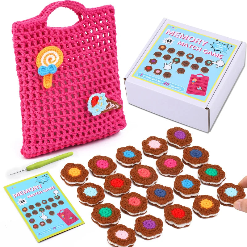 MIUSIE Crochet Kit for Beginners,Memory Matching Game