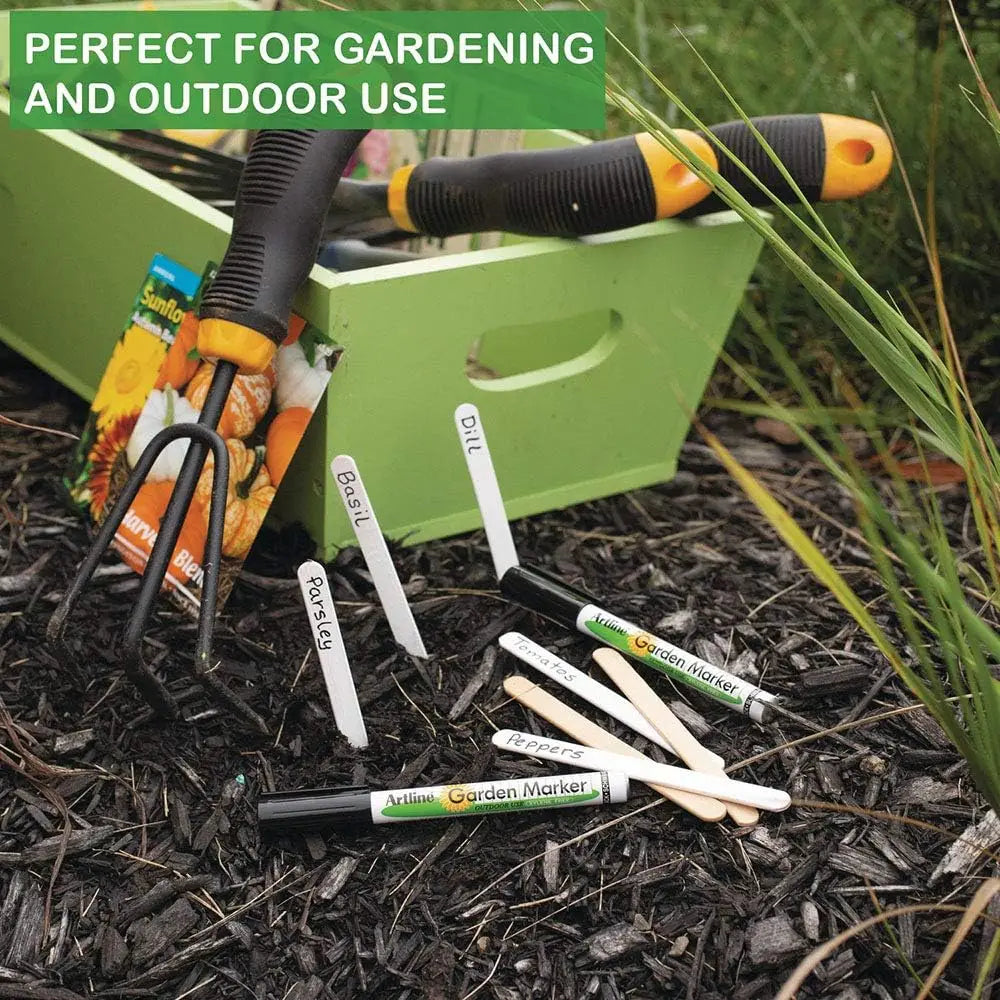 Garden Markers with 0.8mm Fine Tip, 12-Pack for Plant Labels