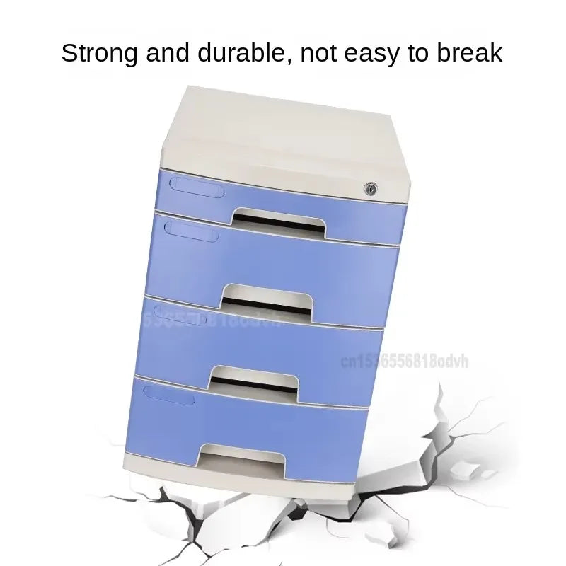 Desktop File Cabinet: A4 File Drawers with Lock, Office Receipt Storage Box, Plastic File Organizer for Desk,  Document Storage