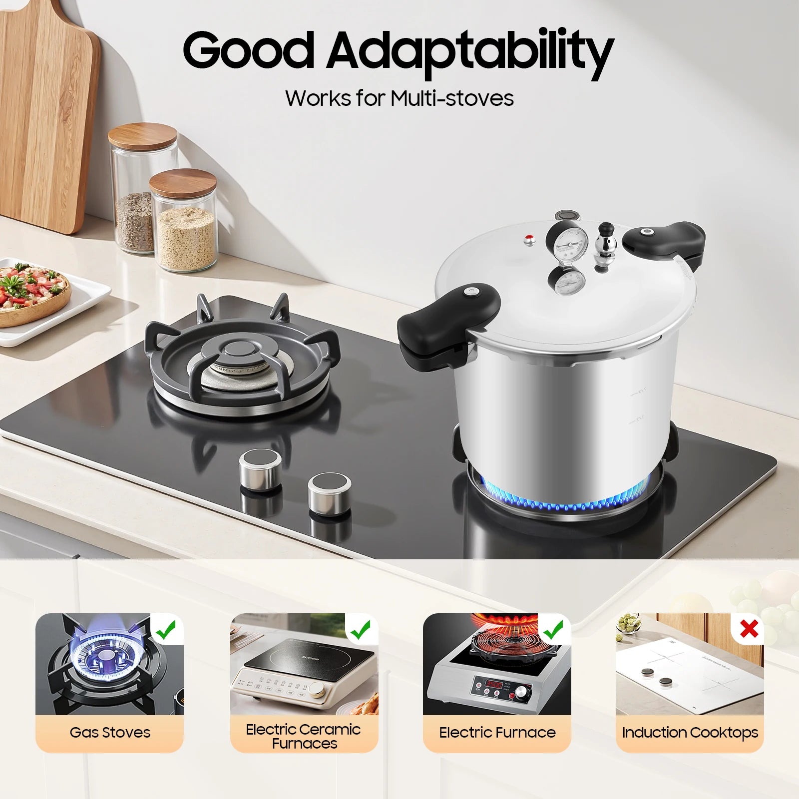 22L Aluminium Alloy Pressure Cooker