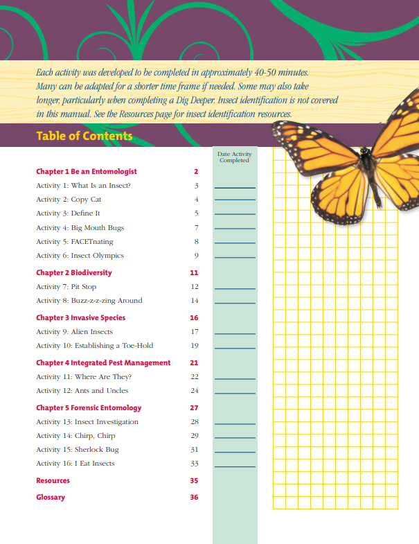 Teaming With Insects: Entomology Curriculum Level 1
