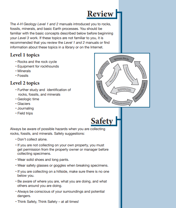 4-H Geology, Level 3