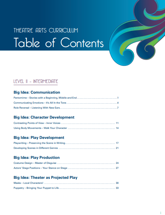Theatre Arts Book: Level 2 - Intermediate