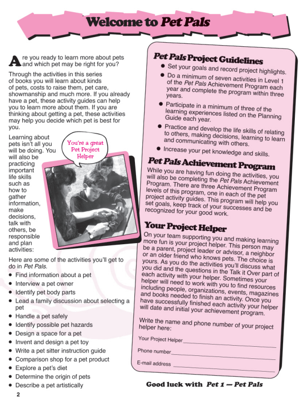 Pet Curriculum Level 1: Pet Pals