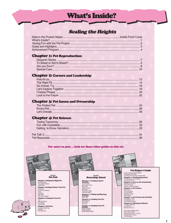 Pet Curriculum Level 3: Scaling the Heights