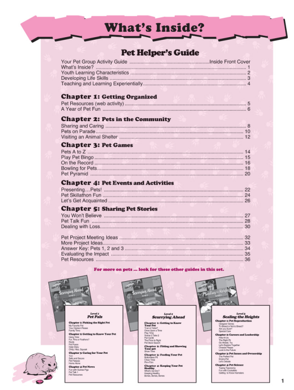 Pet Curriculum Helper's Guide