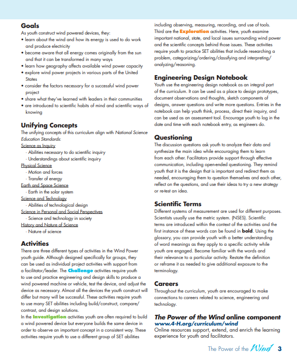 The Power of the Wind: Facilitator Guide