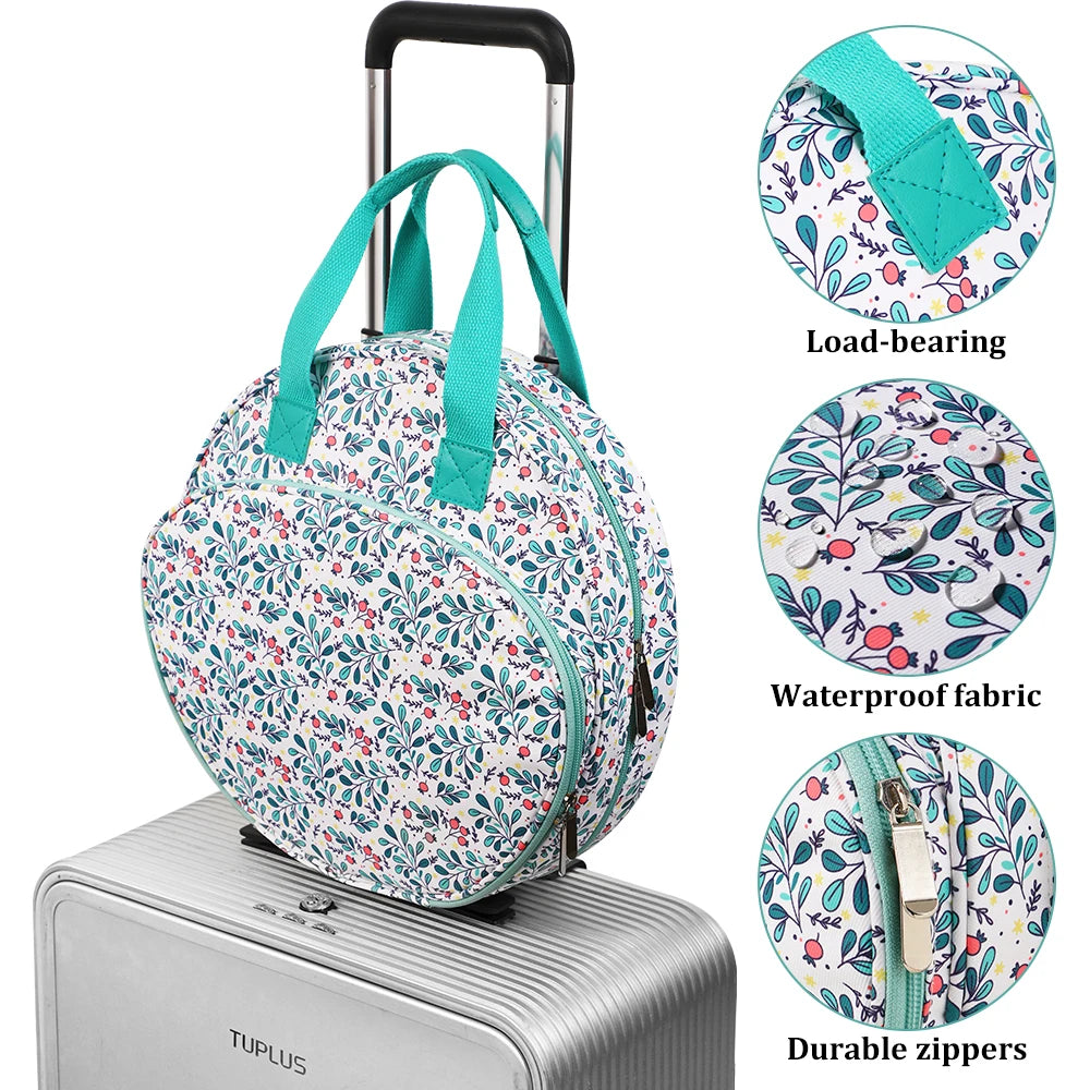 Embroidery Project Bag Embroidery Supplies Storage Carrying Tote Case with Multiple Pockets for Floss Hoops Thread Stitch Tools