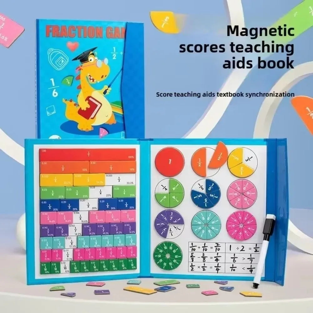 Magnetic Fraction Puzzles Math Mastery Montessori Learning Board