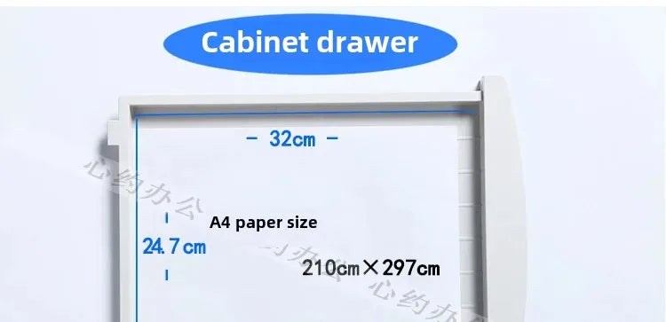 Desktop File Cabinet: A4 File Drawers with Lock, Office Receipt Storage Box, Plastic File Organizer for Desk,  Document Storage