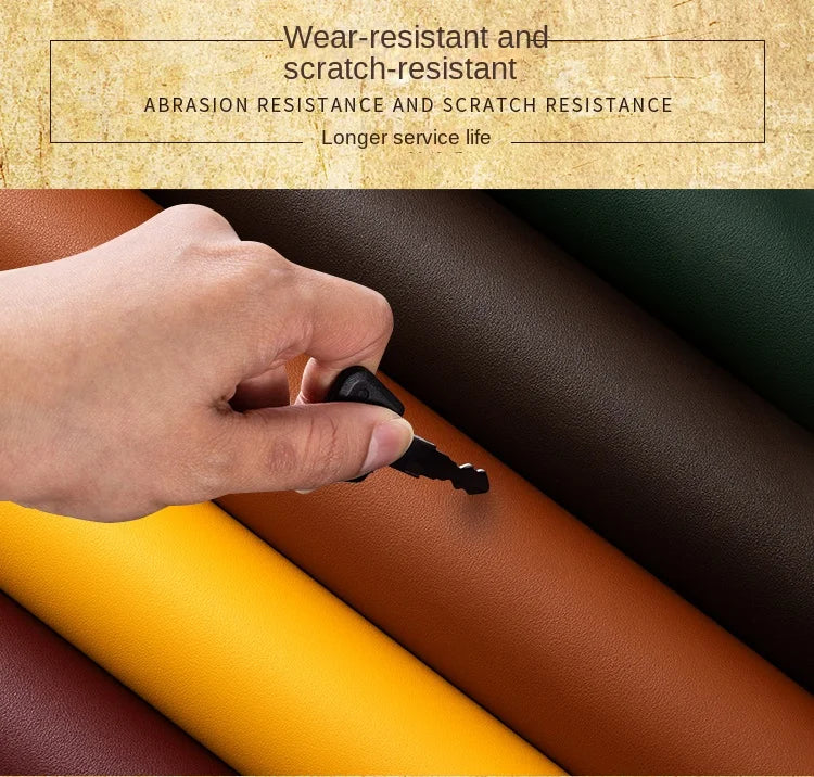 Suede PU Thickened Artificial Leather Fabric Sofa Headboard Hard Bag Seat Background Wall Bag Table Mat Sewing Cloth Solid Color