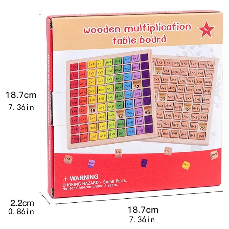 Montessori Wooden Multiplication Board