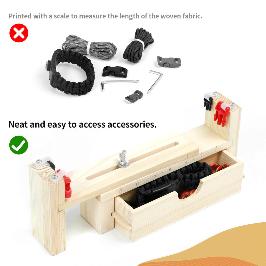 Adjustable Length Paracord Jig Bracelet Maker