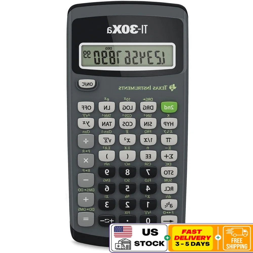 TI-30XA Scientific Calculator 10 Digit LCD Display