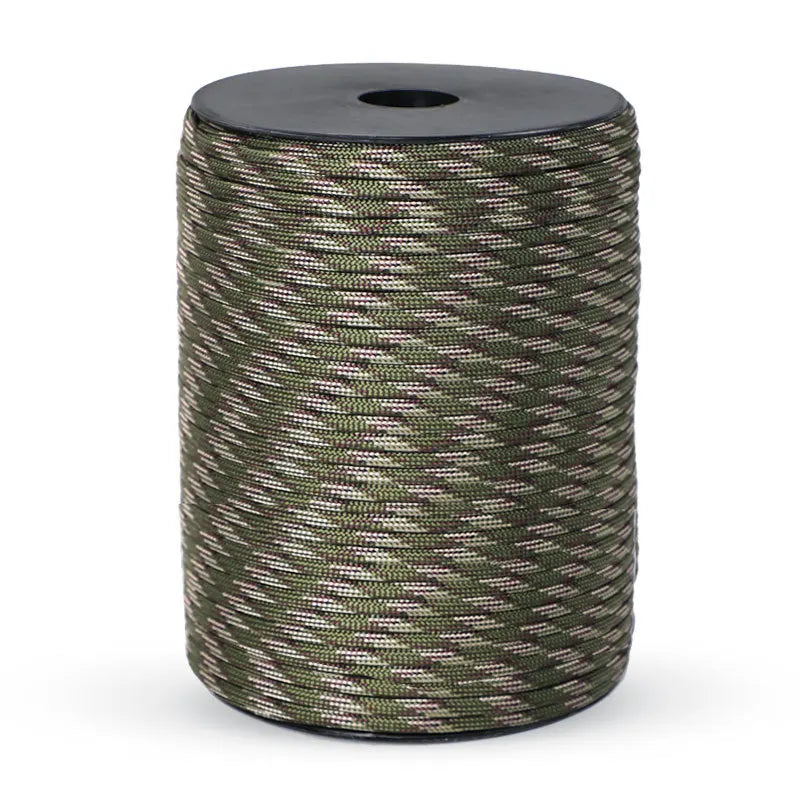 50/100m 550 Military Paracord 9 Strand 4mm Tactical Parachute Cord For DIY Making Lanyard Bracelet