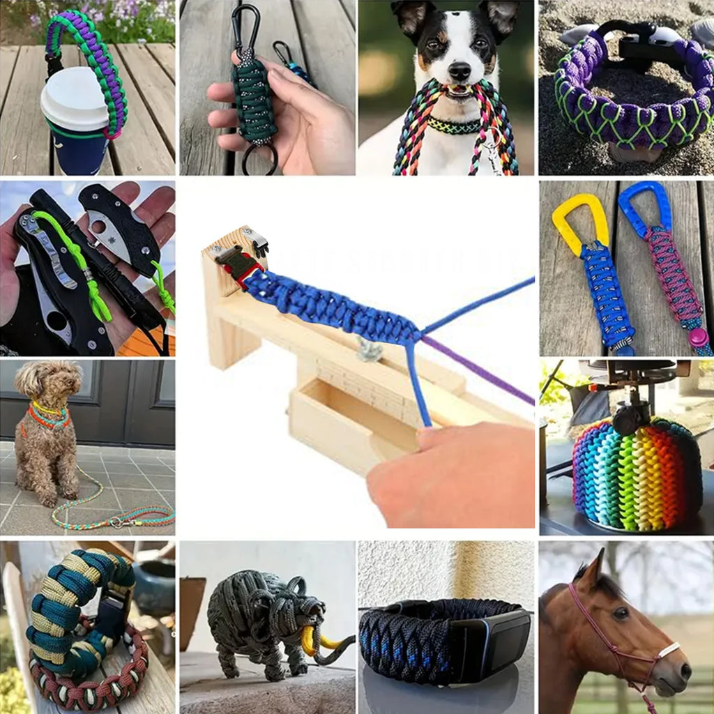 Adjustable Length Paracord Jig Bracelet Maker