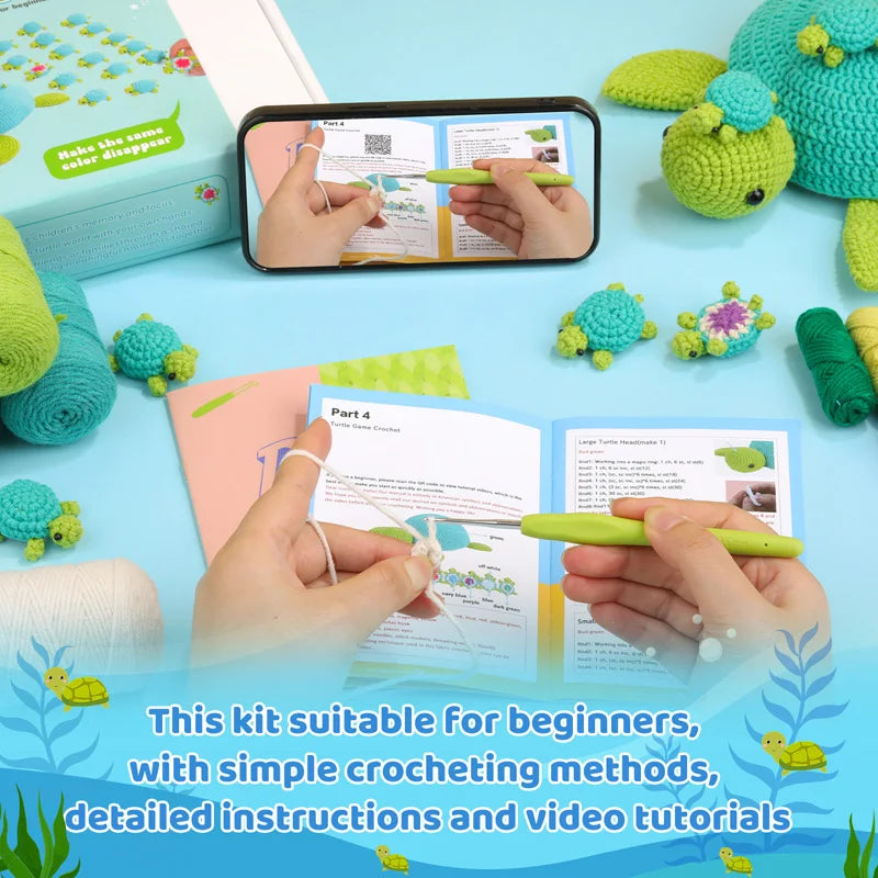 MIUSIE Crochet Kit for Beginners,Memory Matching Game