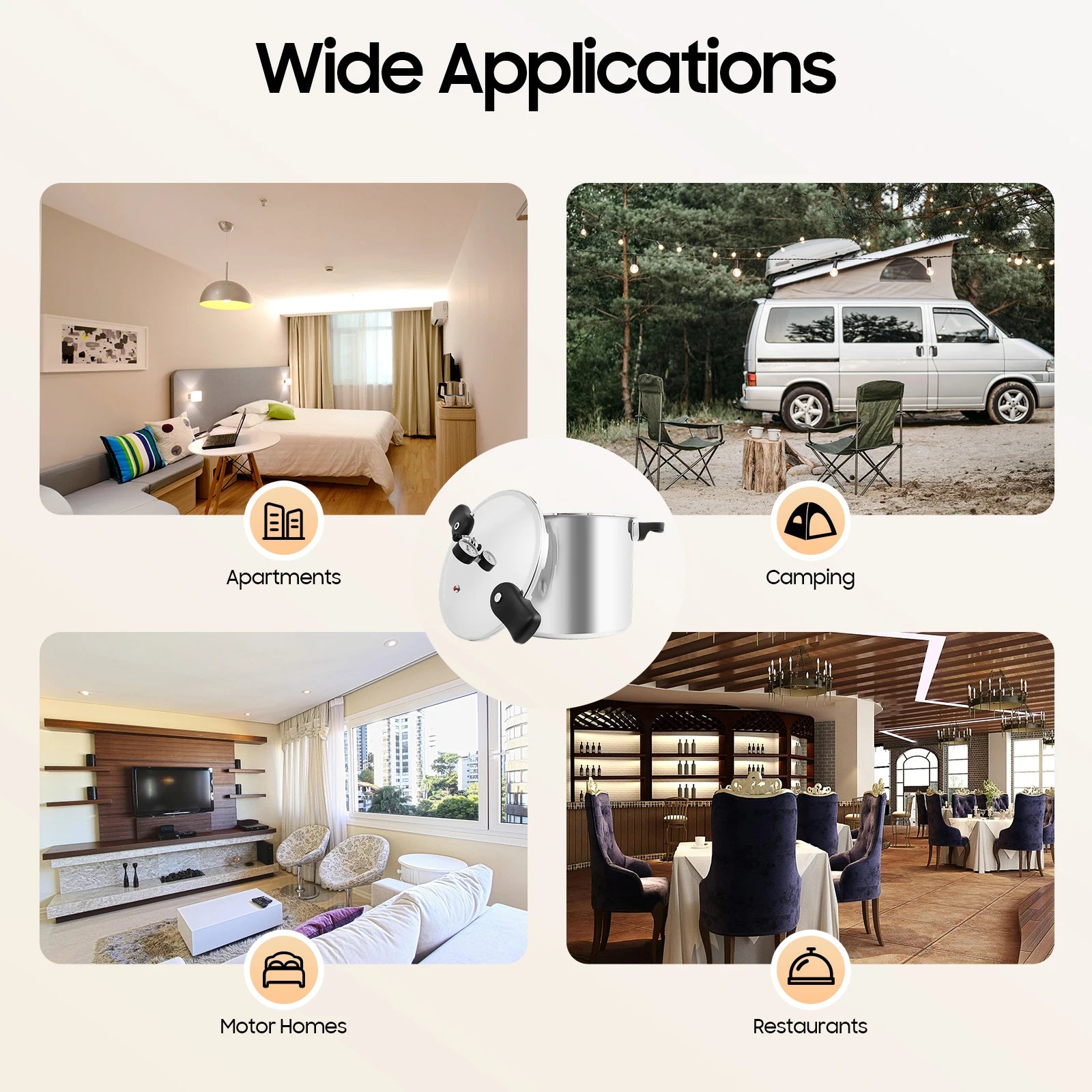 22L Aluminium Alloy Pressure Cooker