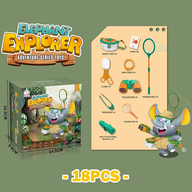 Children's Outdoor Insect Observation Set Toys Insect Trapping Package Adventure Explore Educational Science Toys for Kids Gift