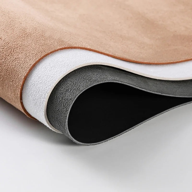 Suede PU Thickened Artificial Leather Fabric Sofa Headboard Hard Bag Seat Background Wall Bag Table Mat Sewing Cloth Solid Color