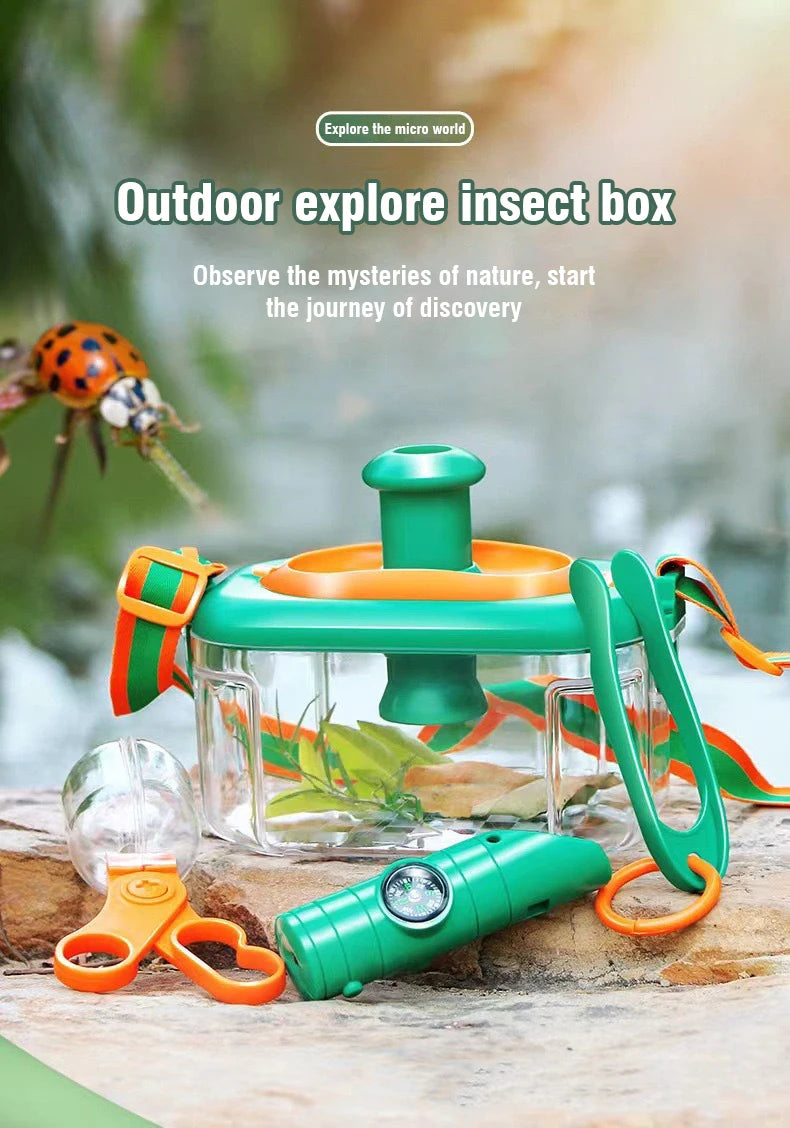 Children's Outdoor Insect Observation Set Toys Insect Trapping Package Adventure Explore Educational Science Toys for Kids Gift