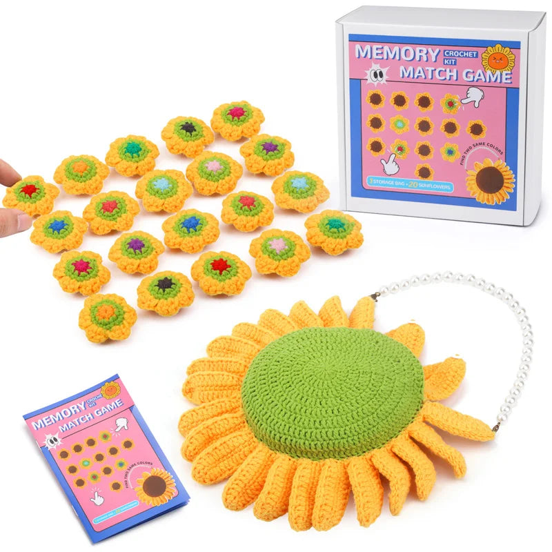 MIUSIE Crochet Kit for Beginners,Memory Matching Game