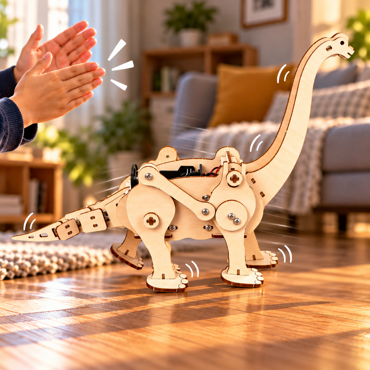 Sound-Activated Brachiosaurus Robot Kit