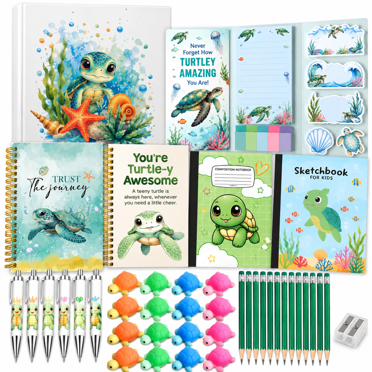 Turtle-Themed School Supply Set – Ocean Adventure Collection