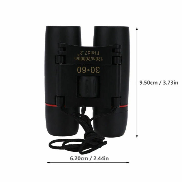 Binoculars 30x60 Zoom Outdoor Travel Compact Folding