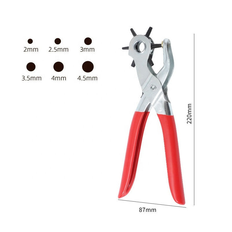 Multi-Functional Industrial Manual Leather Punching Pliers