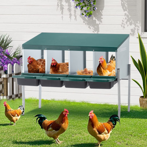 4-Hole Chicken Nest, With Legs And Cover To Protect Eggs