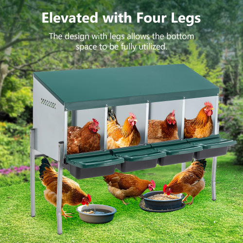 4-Hole Chicken Nest, With Legs And Cover To Protect Eggs