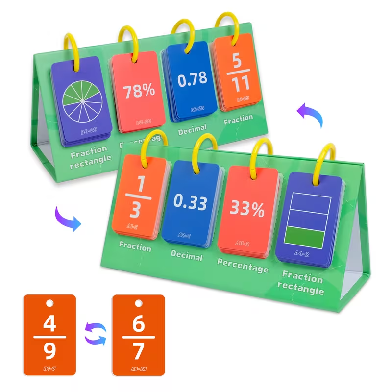 Fraction Flip Chart Math Manipulatives