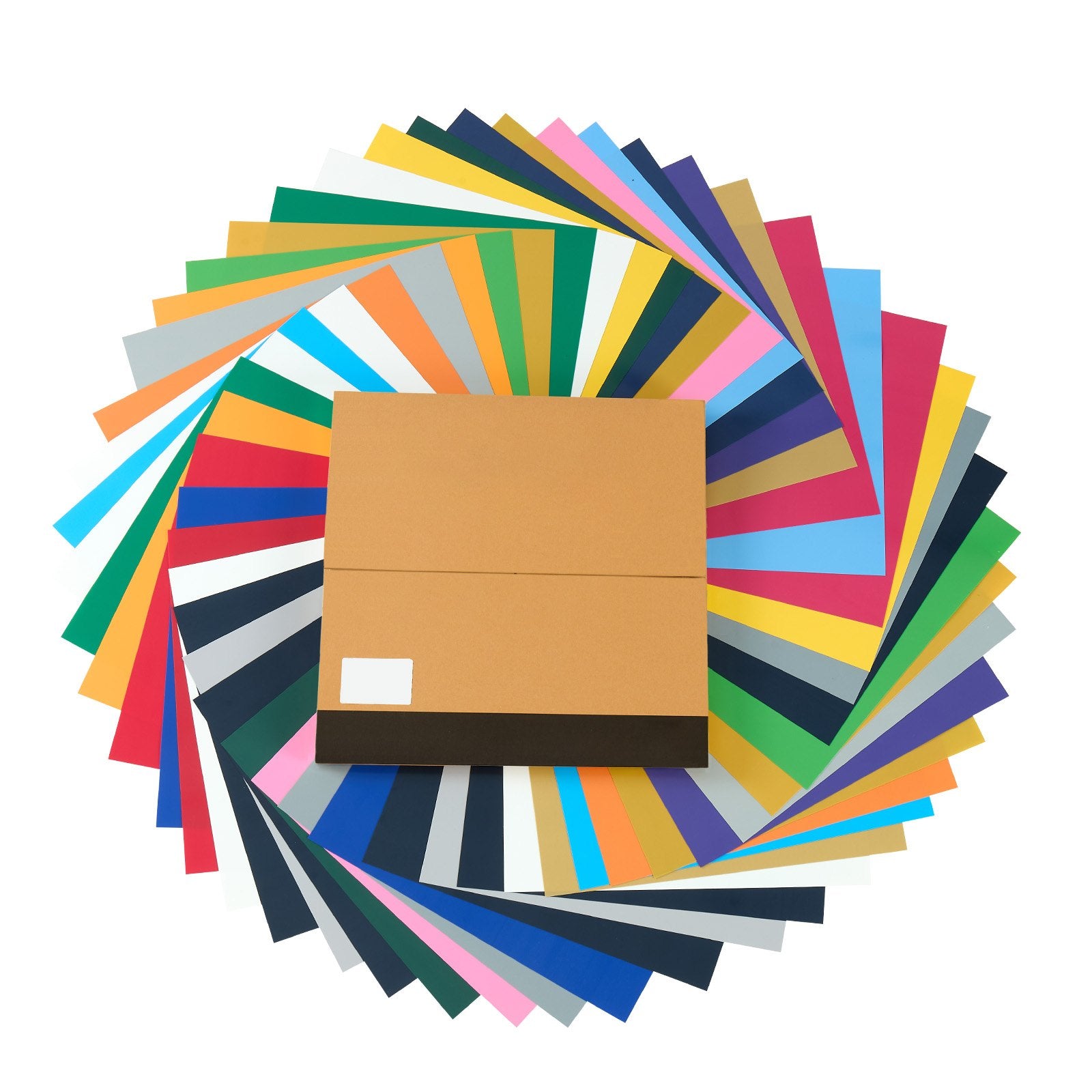 Heat Transfer Vinyl, 50 Pack, 12 X 12 In, Assorted Colors HTV Iron On Vinyl Bundle, Easy To Cut And Weed, With Accessories, Compatible With Cutting Machines, For Various Materials, T-shirts