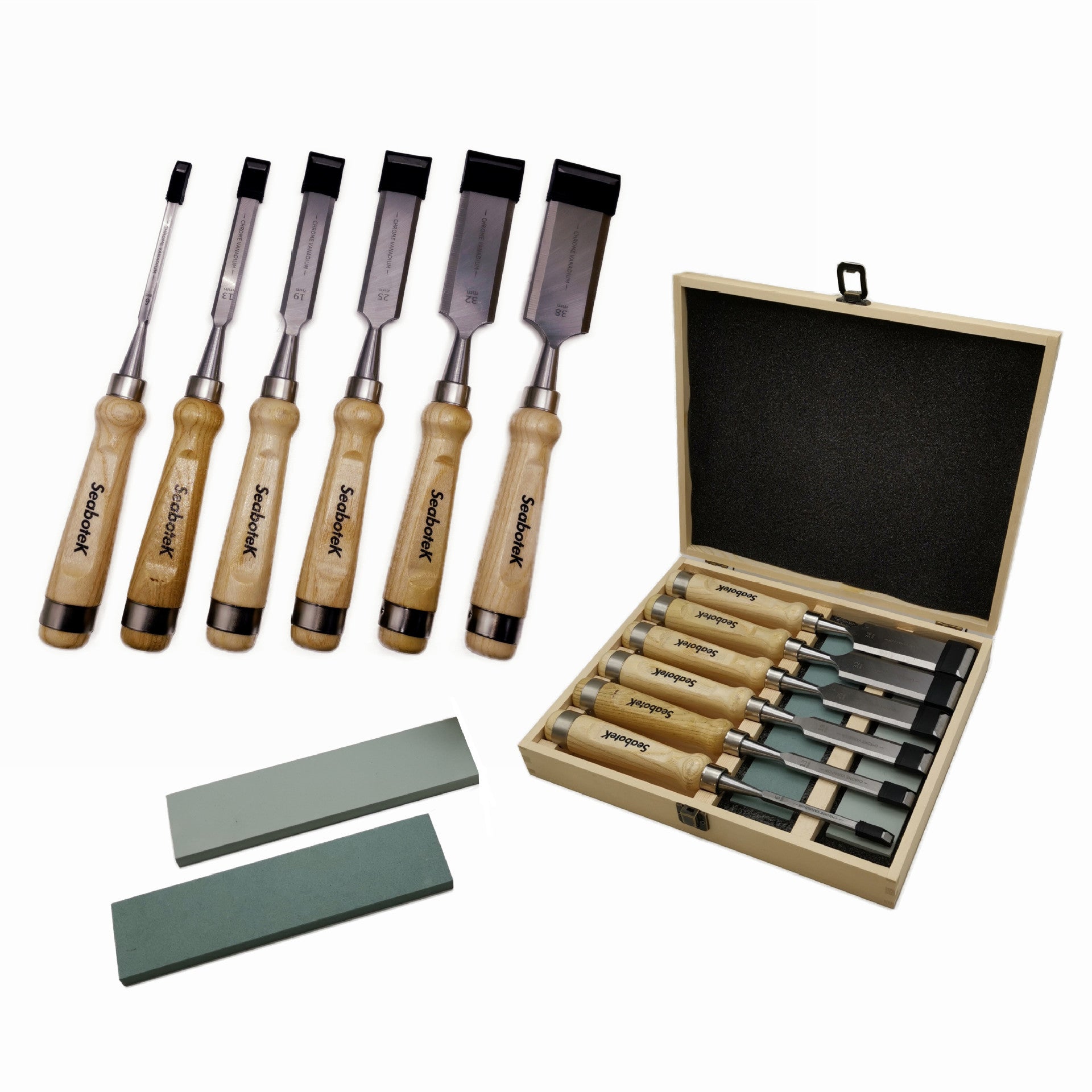 6 Piece Wood Handle Chisels Woodworking Set Woodworking Tools