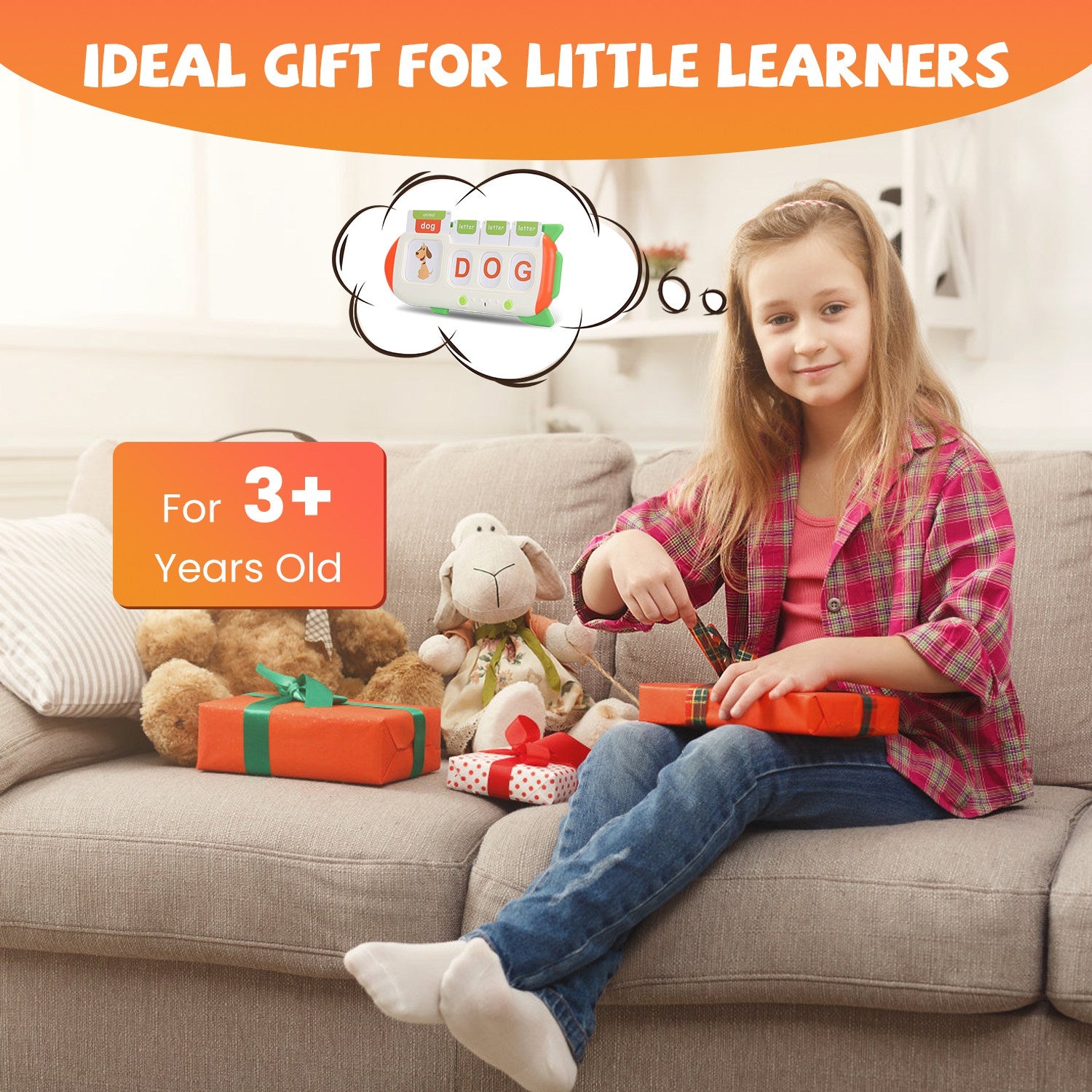 Talking Flash Cards And Finger Counting Math Board Interactive Learning Numbers Alphabet Words Songs