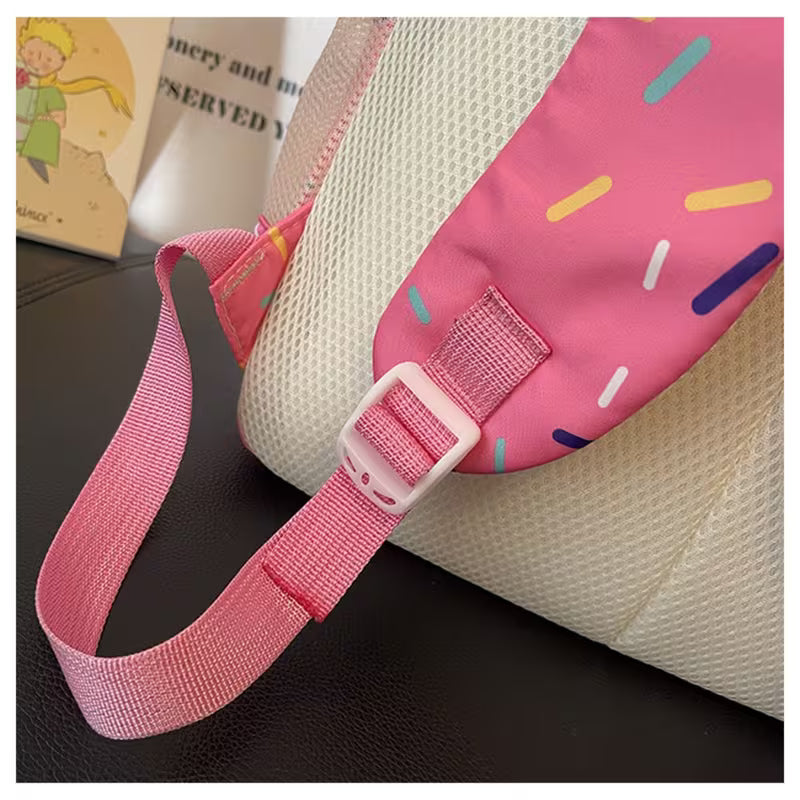 3 Piece Backpack Set with Ice Cream Design