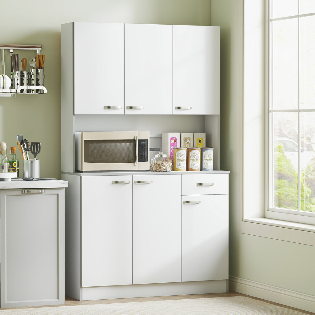 71" Storage Cabinet, White