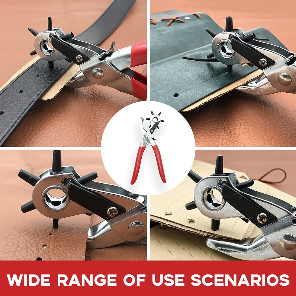 Multi-Functional Industrial Manual Leather Punching Pliers