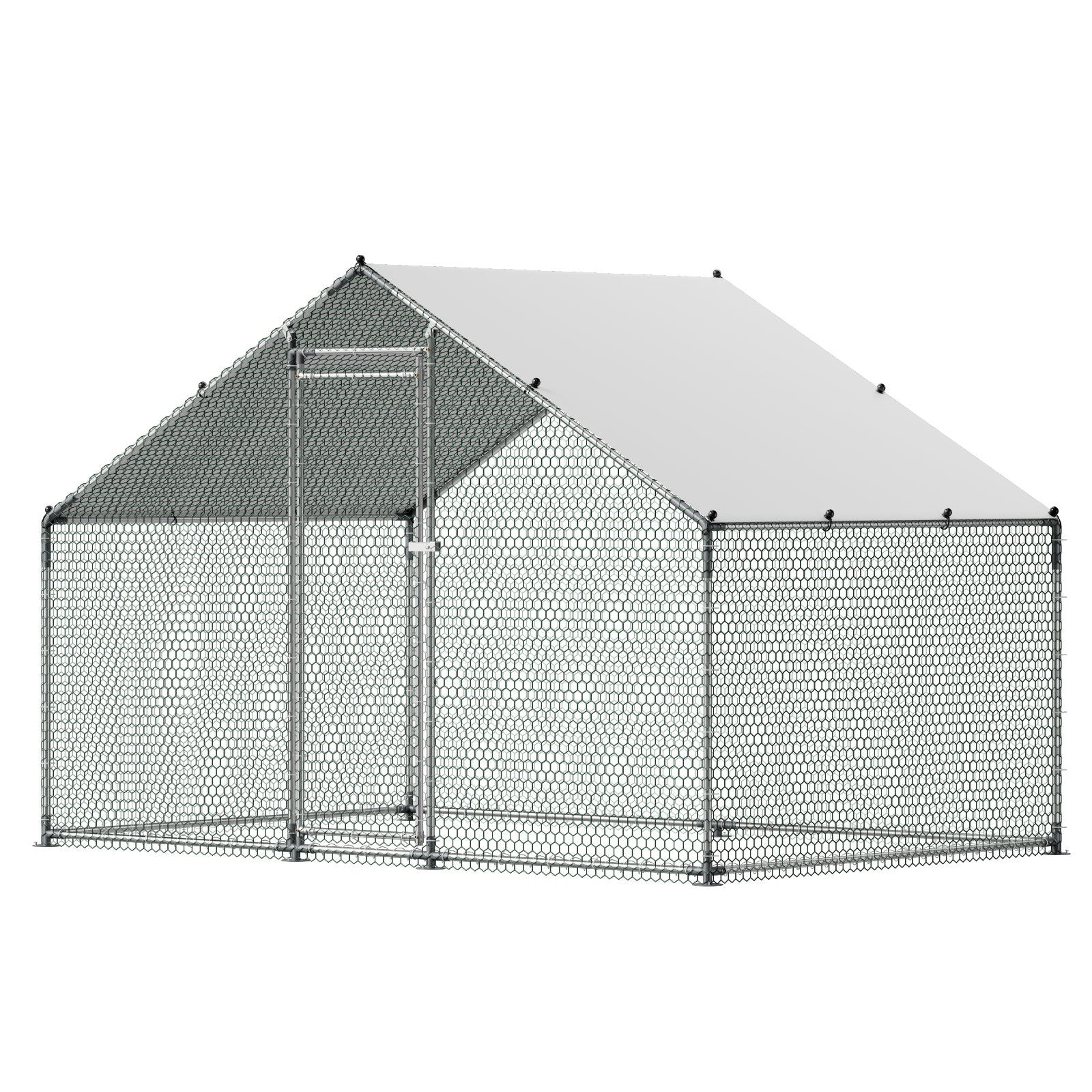 Metal Chicken Coop, 9.8x6.5x6.5ft