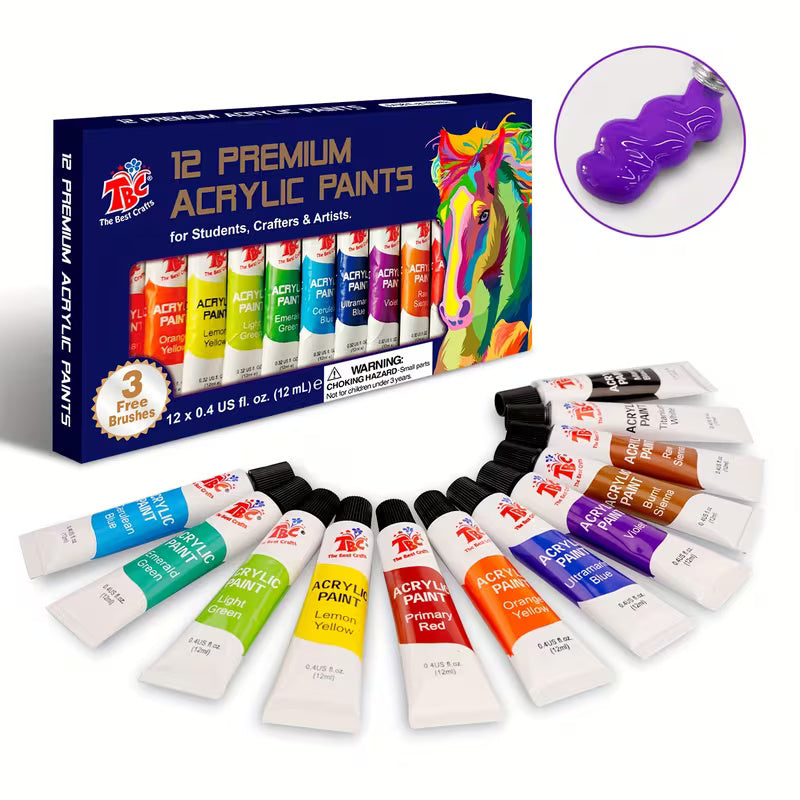 Acrylic Paint Set 12pcs