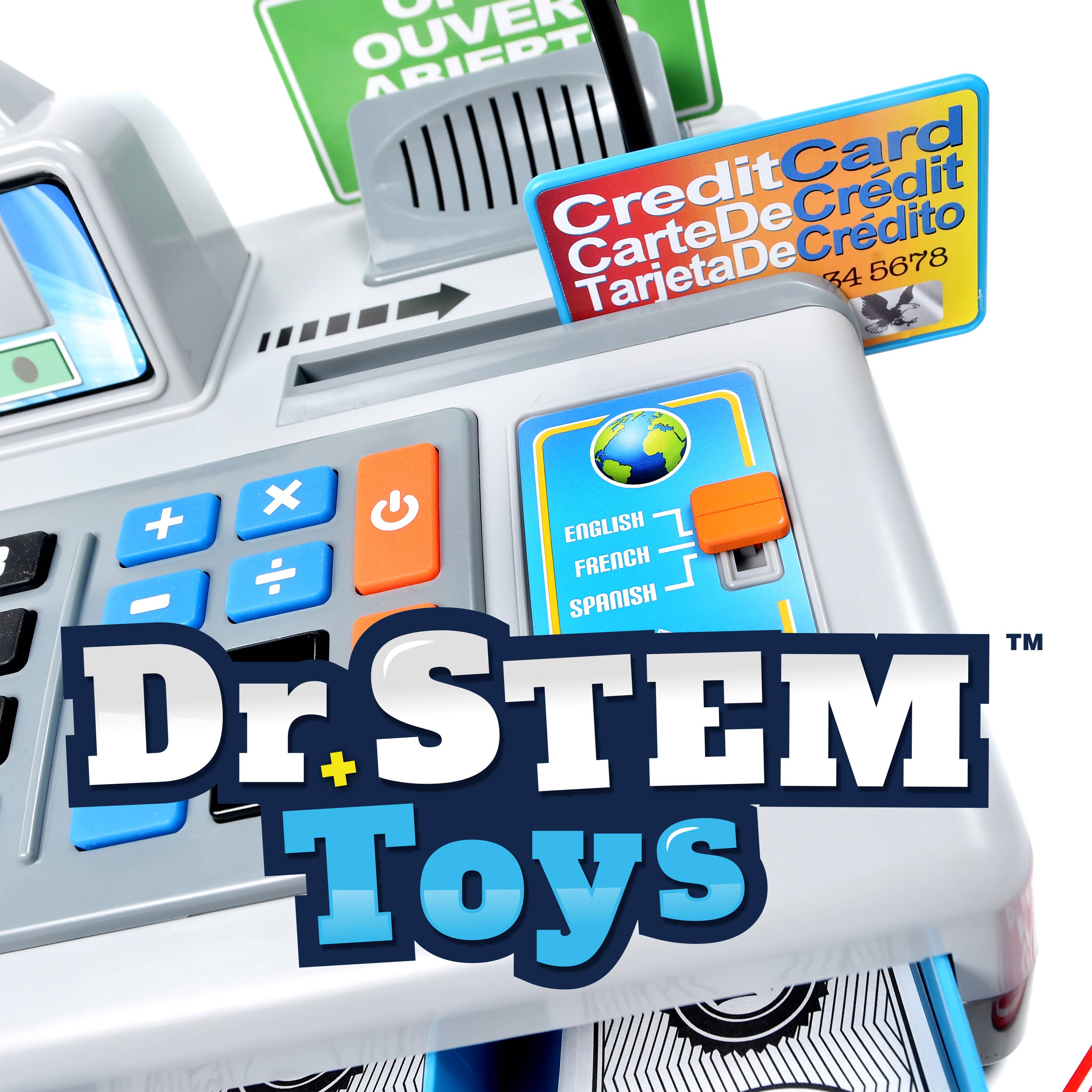 Dr. STEM Talking Working Cash Register Counts Real Money