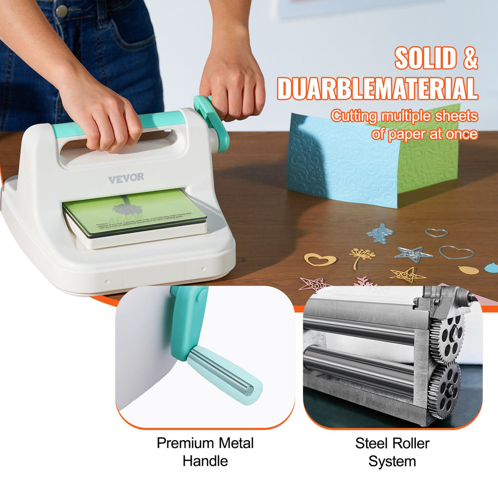 Manual Die Cutting & Embossing Machine, Portable Cut Machines, 6 Inch Opening Scrapbooking Machine Full Kit Included, For Arts & Crafts, Scrapbooking, Card Making And Crafting
