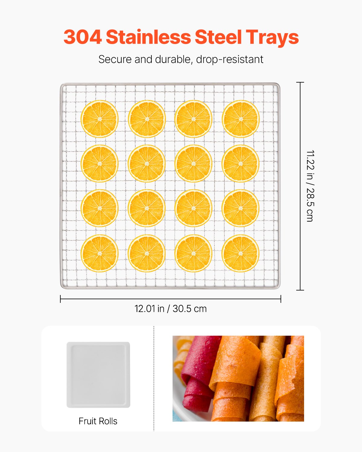 10 Trays Food Dehydrator Machine Stainless Steel 1000W Jerky Meat Fruit Drying