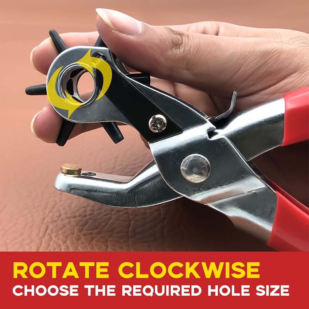 Multi-Functional Industrial Manual Leather Punching Pliers